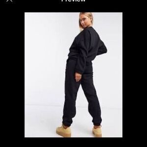 ASOS XL Blue Velour Luxury Comfy Joggers